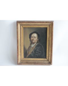 Peinture huile Portrait Homme XIXe siècle