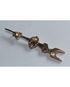 Pendentif design bronze doré Michèle FORGEOIS