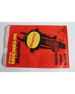 Petit sac papier publicitaire pneu MICHELIN moto velo