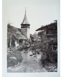 Photo Fred BOISSONNAS 1896 Ruisseau Église XVI