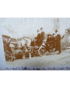 Photographie 1904 Frédéric De Pückler Calèche