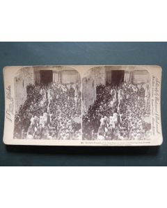 Photographie Photo Stereo Easter Procession Church Jerusalem Eglise