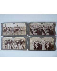 Photographie Photo Stereo Guerre Japon Russie Port Arthur x4