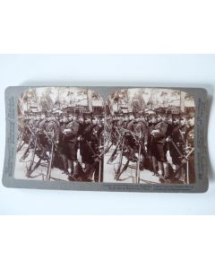 Photographie Photo Stereo Guerre Japon Soldat Tokyo Manchuria