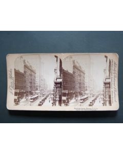 Photographie Photo Stereo Randolph Street Chicago USA