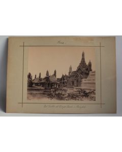 Photographie Siam Temple Bangkok Thaïlande papier salé