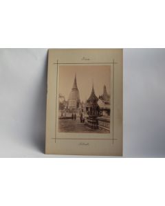 Photographie Siam Temple Phra Siratana Chedi Thaïlande papier salé