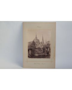 Photographie Siam Temple Wat Pho Thaïlande papier salé