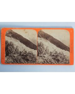 Photographie Vue stéréo Chamounix Mer de glace Dôme du Gouté