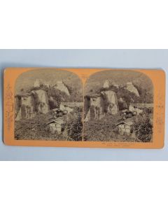 Photographie Vue stéréo Château Tyrol près Méran Italie