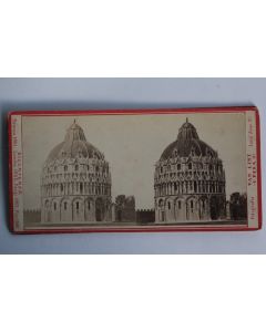 Photographie Vue stéréo Le Baptistère Pisa Pise Italie