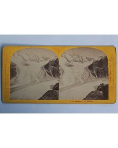 Photographie Vue stéréo Le jardin et le Talêfre Chamonix