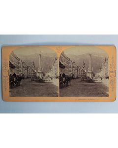 Photographie Vue stéréo Le Neustadt à Innsbrück Autriche