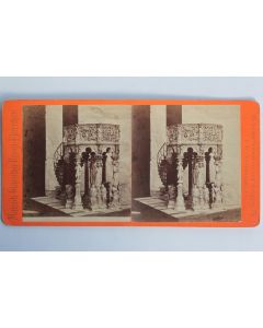Photographie Vue stéréo Pulpito del duomo di Pisa Italie