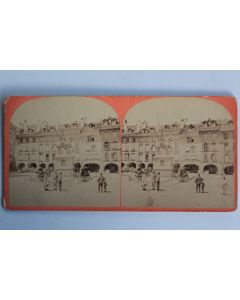 Photographie Vue stéréo Statue de d'Erlach Berne Suisse