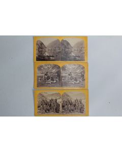 Photographies Vues stéréos Hospice du Grand Saint-Bernard Suisse