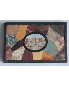 Plaque micro-mosaïque Place Saint Pierre Vatican Rome Italie