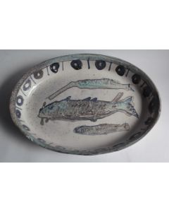Plat céramique Poissons Grand Chêne Vallauris