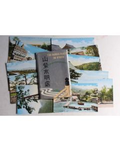 Pochette 11 cartes postales anciennes The famous places in Kyoto Japon