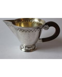 Pot a lait métal argenté Art déco