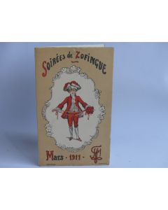 Programme Soirées Société étudiants Zofingue 1911 Suisse