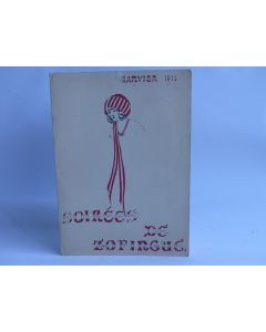 Programme Soirées Société étudiants Zofingue 1916 Suisse