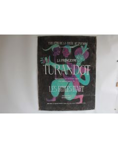 Projet d'Affiche Princesse Turandot Théâtre cour st pierre Genève 1952 