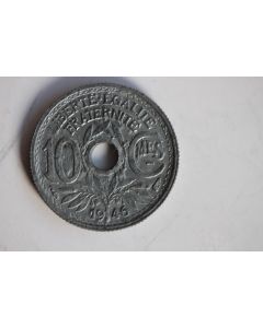 Rare 10 centimes Lindauer 1946 sans le B