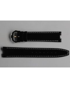 RAYMOND WEIL Bracelet pour montre cuir noir 18 mm