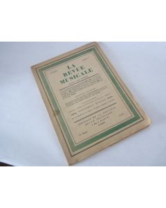 Revue  La Revue Musicale  3e année N°5 1922