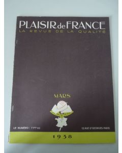 Revue Plaisir de France Mars 1938 N°42