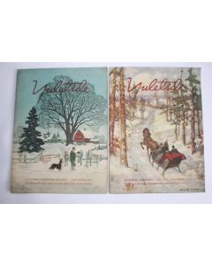 Revues Yuletilde Christmas Noël 1946 et 1947 Harvester employe
