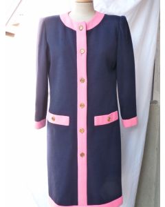 Robe FRANCESCO FILITI Lausanne noire/rose