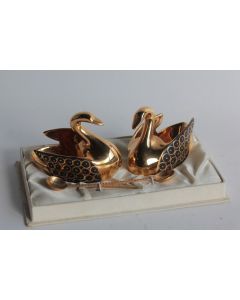 Salerons Cygnes porcelaine Limoges