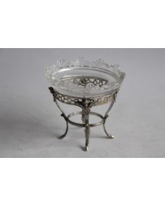 Salière argent et cristal Victoires ailées