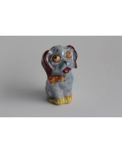 Salière porcelaine émaillée Chien Allemagne