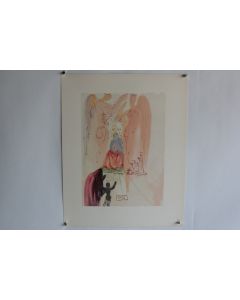 SALVADOR DALI Lithographie La divine comédie Le triomphe du christ