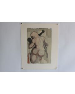 SALVADOR DALI Lithographie La divine comédie Les morts par violence