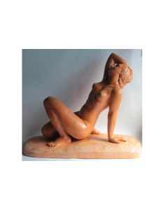 Salvator RIOLO Femme nue terre cuite R. D'Arly Paris