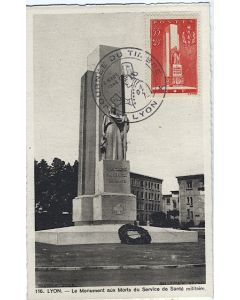Carte-maximum France n° 395 - Santé militaire