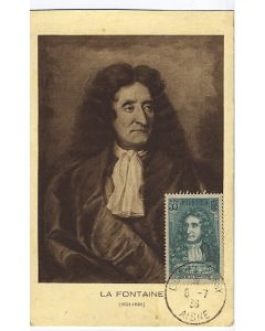 Carte-maximum France n° 397 - Jean de la Fontaine