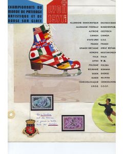 Collection championnat du monde patinage artistique  Lyon 1971