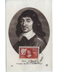 Carte-maximum France  n° 342 - René Descartes