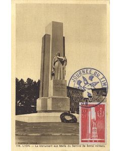 Carte-maximum France n° 395 - Santé militaire