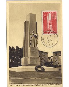 Carte-maximum France n° 395 - Santé militaire