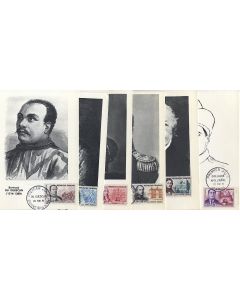 Carte-maximum France - n° 1295/1300 Série Appolinaire (6 cartes)