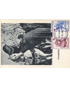 Carte-maximum France - n° 1378/9 - Croix-Rouge