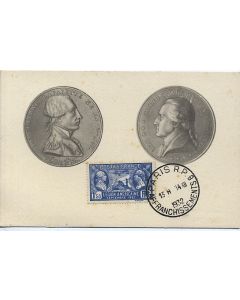 Carte-maximum France n° 245 -  Légion Américaine