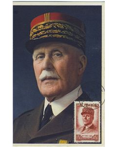 Carte-maximum France n° 580 - Maréchal Pétain