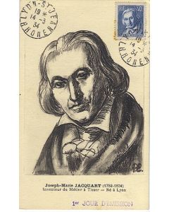 Carte-maximum France n° 295 - Joseph-Marie Jacquard